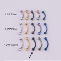 316L Medical Stainless Steel Spherical Eyebrow Nail Eyebrow Ring