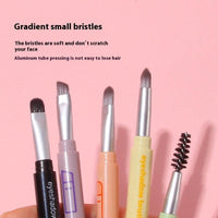 Multifunctional All-aluminum Tube Four-cut Makeup Brush Makeup Tools
