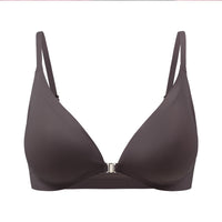 Women's Underwear Thin Small Breast Push Up Women's Front Buckle Backless Bra