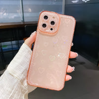 Diamond Frame Laser Love Phone Case