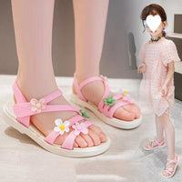 Girls' Foreign Style Anti Slip Soft Sole Sandals