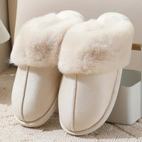 Large-sized Cotton Slippers For Women Autumn And Winter Couple's Style