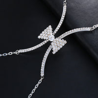 Women's Statement X Bow Chest Support Body Chain