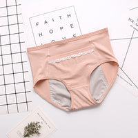 Lady Lace Traceless Briefs Physiological Panties Plus Size Leakproof Belt Pocket Menstrual Panties
