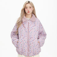 Lapel Cashmere Cotton-padded Coat Women