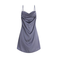 Waist-controlled Lace-up Backless Strap Nightdress Outerwear Gown Loungewear Suit