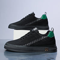 Flying Woven Skate Shoes Mesh Wear-resistant Sports Leisure Invisible Height Increasing Insole Men