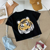 Panda Boys Short Sleeve T-Shirt Half Sleeve Top
