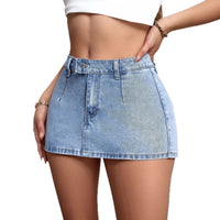 Womens Distressed Vintage Denim Shorts