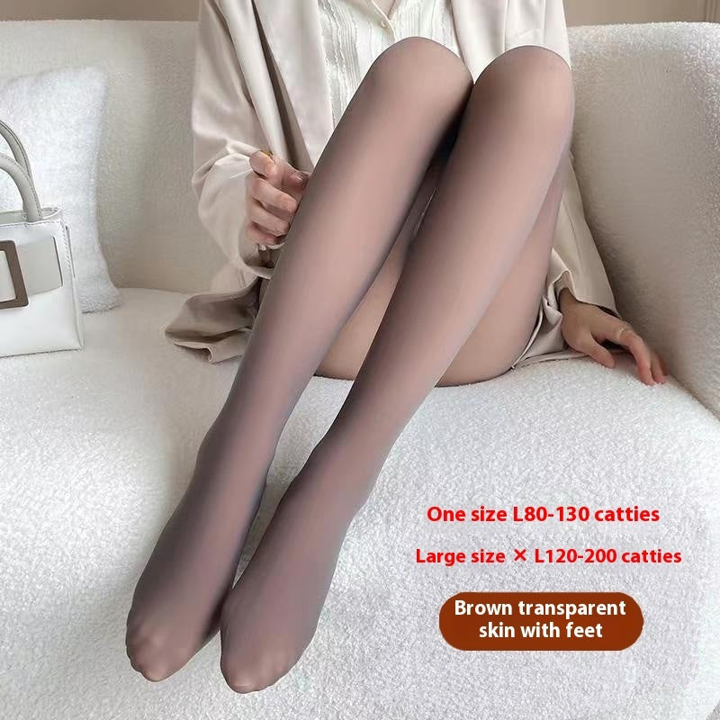 Black See-through Leggings Fall And Winter Outer Wear Pantyhose