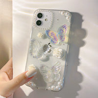 French Retro Stereo Butterfly Phone Case