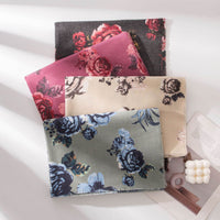 Cashmere-like Tassel Shawl Rose Print Cold-proof Warm Scarf