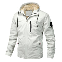 American Retro Coat Men's Spring And Autumn New Plus Size Loose Young And Middle-aged Fleece Jacket Coat