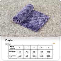 Summer Coral Fleece Blanket For Dogs Sleeping Pets