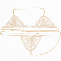 Fashion Bra Thong Body Chain Women