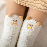 Sleeping Socks Warm Feet Socks Coral Socks Velvet Socks Winter Spring And Autumn Lunar November Socks Postpartum Sleeping Socks Women Warm And Cute