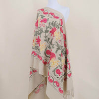 Gourd Pomegranate Blossom Embroidery Scarf Cashmere Shawl