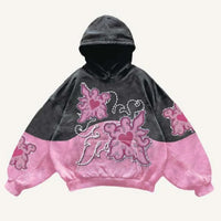Punk Style Casual And Laid-back Hooded Shirt
