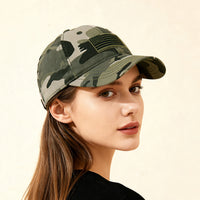 European And American Fashion Embroidered American Flag Baseball Cap With Soft Top, Wide Brim, Adjustable Sunshade, Baseball Cap Suitable For Outdoor Outings