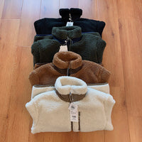 Comfortable Warm Winter Thickened Lamb Fur Stand Collar Jacket