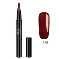 5pcs Nail Polish Pen 3 In 1 One Step Glue Pen Multicolor