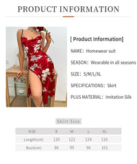 Women's Pajamas Ice Silk Sleeveless Slip Nightdress