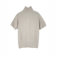 Knitted Cardigan Jacket With Short Sleeves And Ribbed Detailing Springsummer Style