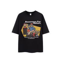 Big-Hit Camping Little Bear Print T-Shirt