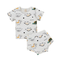 Children's Printed Shorts Two-piece Set