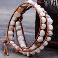 Hand-wound Bracelet Volcanic Double Strand Braided