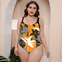 One-piece Bikini Conservative Hot Spring Bathing Suit Vest Spaghetti-strap Floral Print Swimsuit