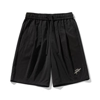 Textured Pleated Casual Shorts