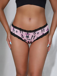 Women's Lace Underwear Halloween Printed Breathable