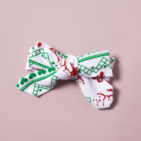 Baby Christmas Style Cotton Long-sleeve Jumpsuit Trousers