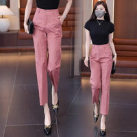 Cropped Suit Pants Women's Straight-leg Pants