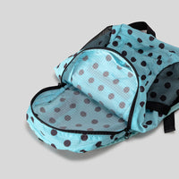 Japanese-style Polka-dot Casual Backpack For Outdoor Use