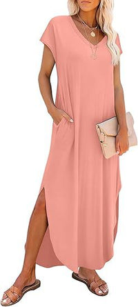 European And American Women's Casual Loose Long Dress