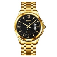 Men's Steel Belt Business Waterproof Calendar Quartz Watch