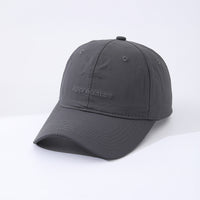 Single-color Embroidered English Letters Quick-drying Lightweight Adjustable Sunshade Simple And Versatile Baseball Cap For Casual Outdoor Sports, Commuting.