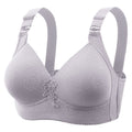 Jacquard Four Rows And Three Buckles Full Cup Thin Bra