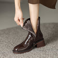 Women's Brown Vintage Distressed Leather Boots