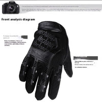 Army Fan Seal Tactical Cool Motorcycle Motorcycle Full Finger Non-slip Gloves