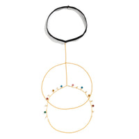 Colorful Chain Stretch Tassel Thigh Chain