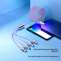 One-for-Four Fast-Charging Data Cable