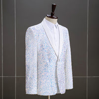 Men's Colorful Sequin Fashion-color Coat