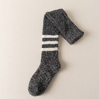 Coral Fleece Men's Over The Knee Stockings Fleece-lined