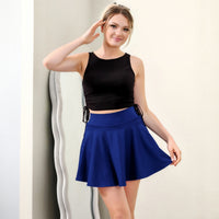High-waisted Printed Plaid No-Slip Short Skirt For Women