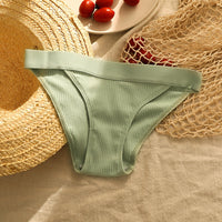 Thread Cotton Comfortable Breathable Sexy Low Waist Girl Briefs