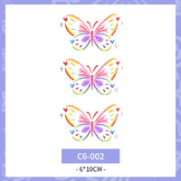 Waterproof And Durable Colorized Butterfly Tattoo Sticker