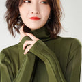 Hollow Pile Neck Turtleneck Loose Sweater